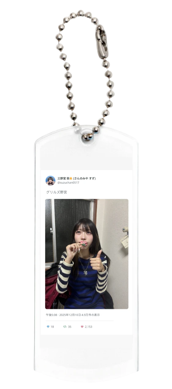 C賞: ミニアクリルキーホルダー